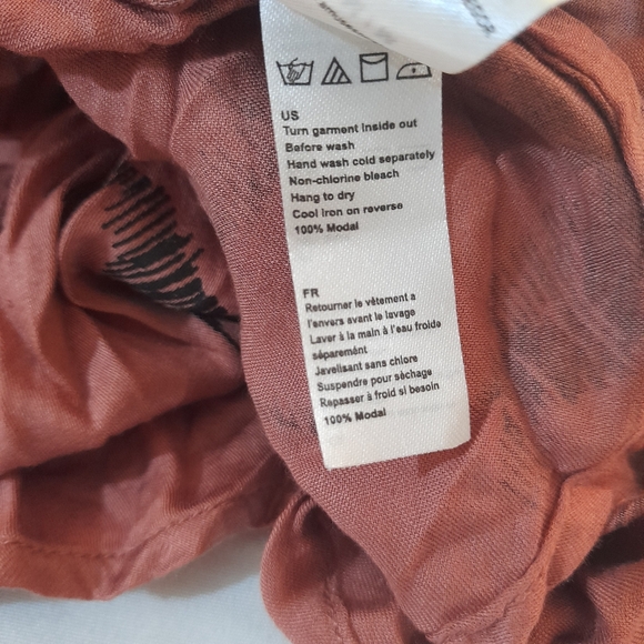 ● AMUSE Society | 100% Modal Tropical Palm Print Dress - Picture 14 of 14